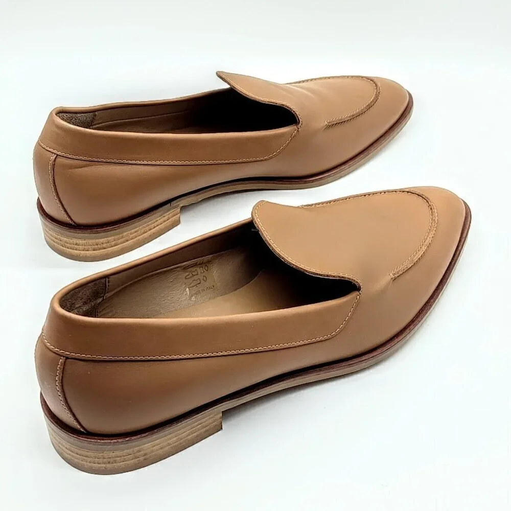 Everlane The Modern Camel Italian Leather Loafers NWT