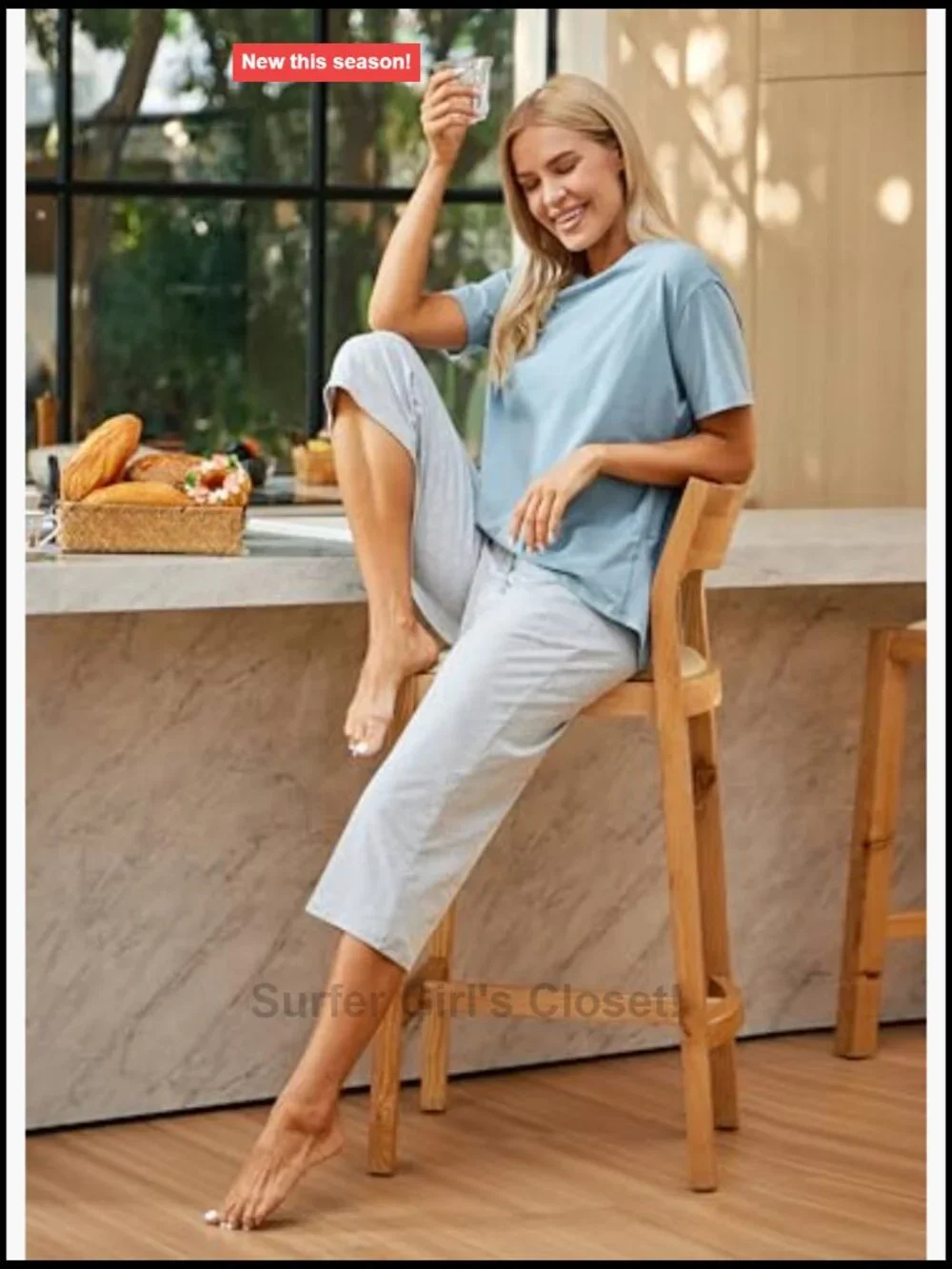 N/A cotton capri