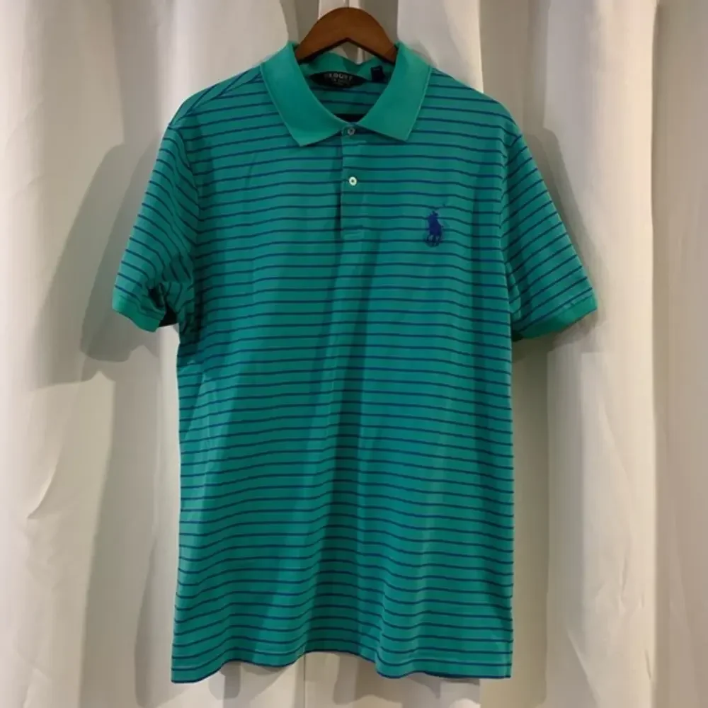 POLO RALPH‎ LAUREN Golf MENS MESH SHIRTS SOLID STRIPED BIG PONY LOGO 2XL