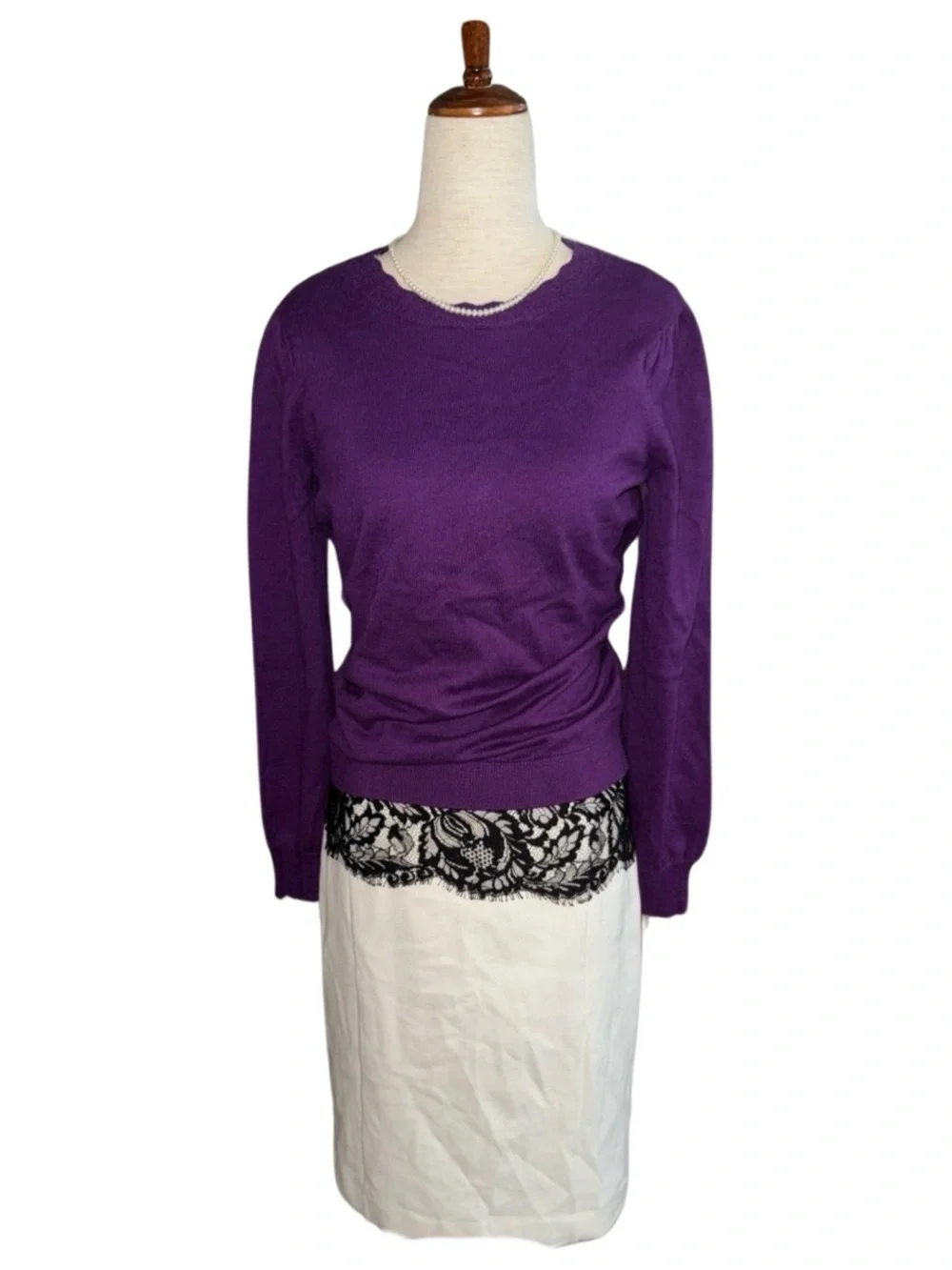 Boston Proper cream sheath