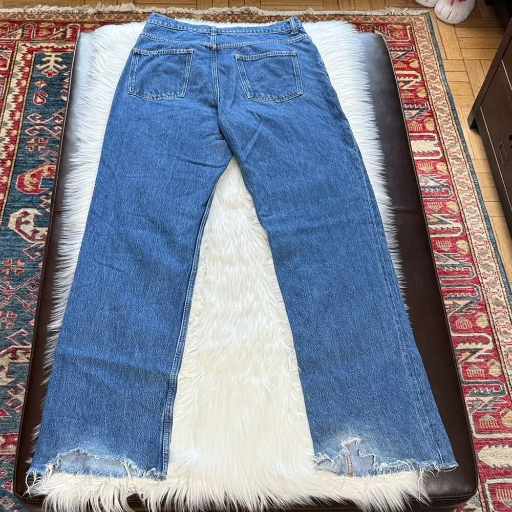 Zara 90’s Full Length Medium Blue Jeans