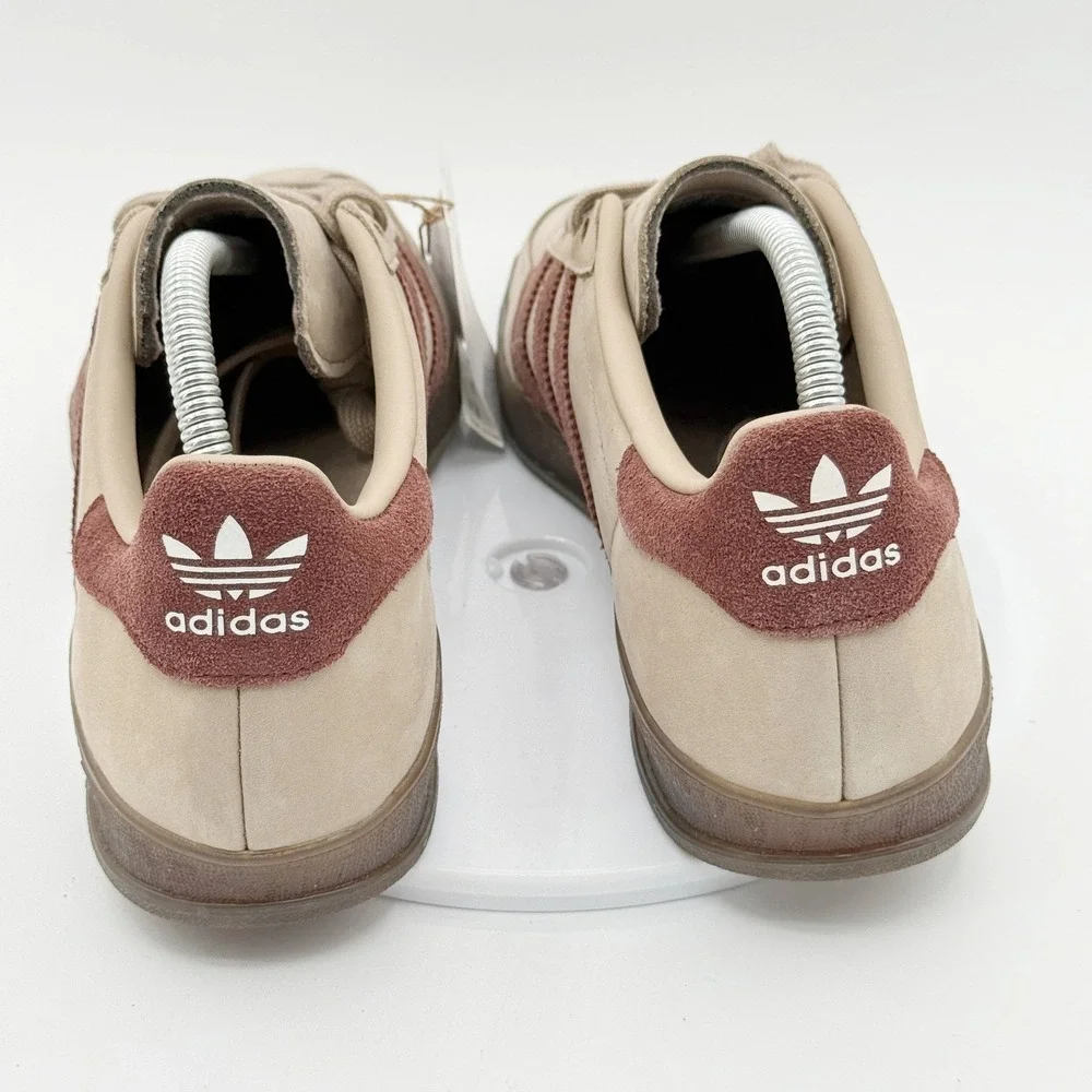 Adidas Gazelle Indoor Size 9 Mens Khaki Brown Gum JQ8387 - NEW