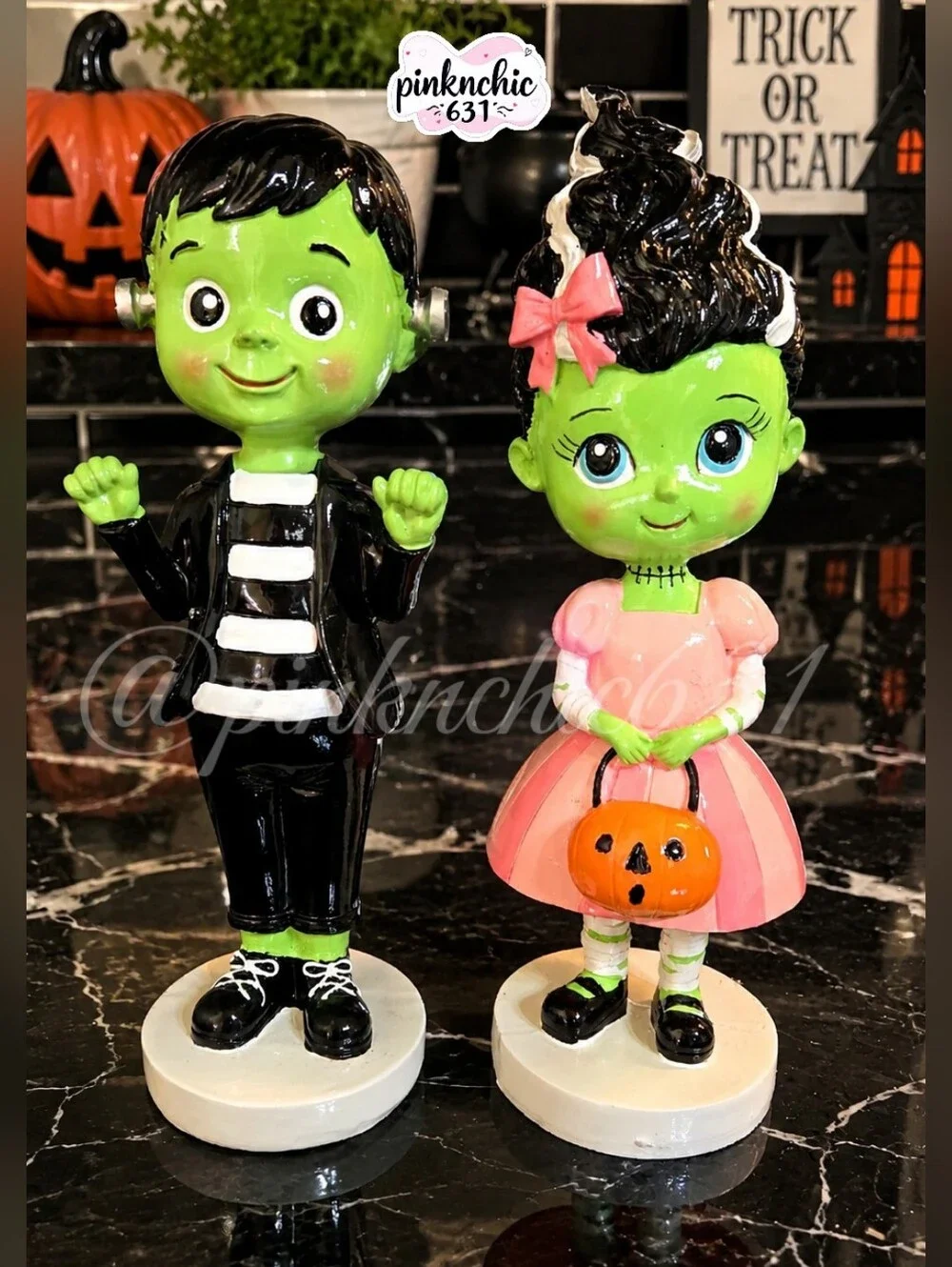 NEW VIRAL FRANKENSTEIN & BRIDE OF FRANKENSTEIN HALLOWEEN DECOR