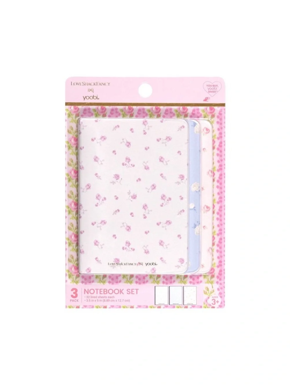 LoveShackFancy x Target - Yoobi 3pk Mini Journals