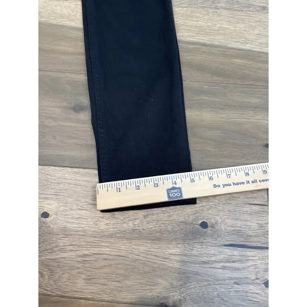 Athleta Black Jeans 12P Stretch Denim Mid Rise Slim Ankle Petite