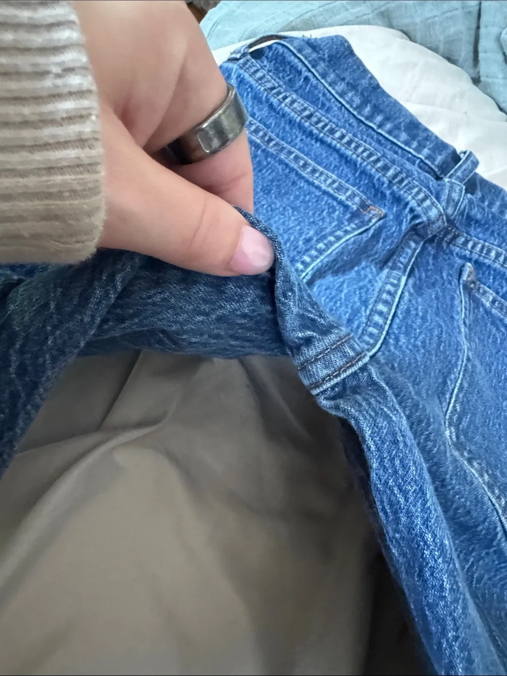 Madewell The Perfect Vintage Jean Straight Fit Blue Denim Jeans 25P