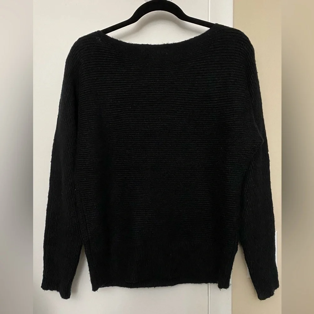 Treasure & Bond Black Boat Neck Sweater Size Small