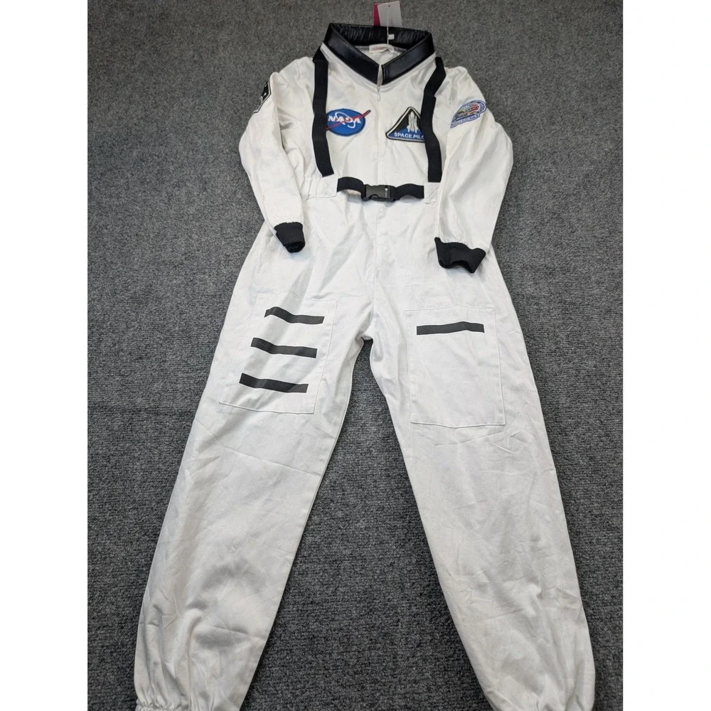 Relibeauty Astronaut Coverall‎ Kids Size 11-12 White NASA Space Pilot Costume