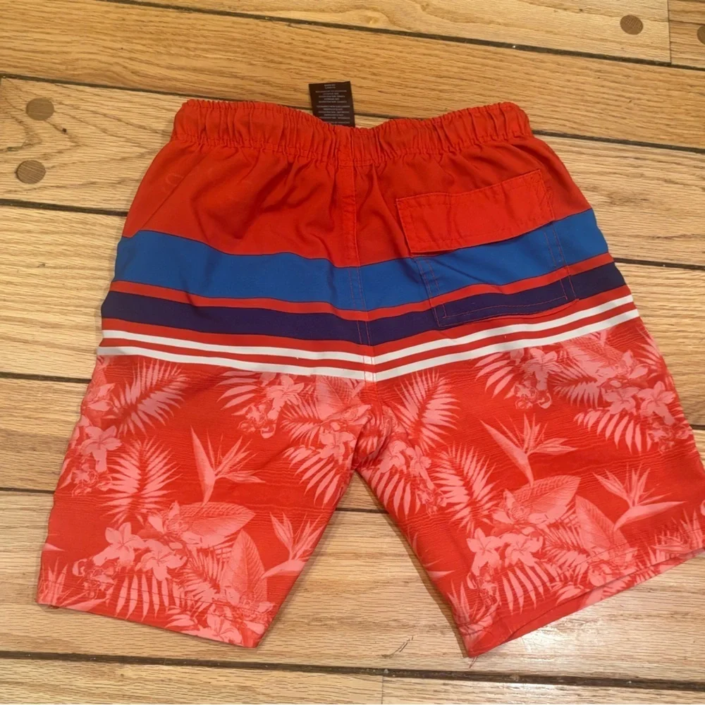 Spyder Red and Blue Swim Trunks Shorta size 7/8 small boys