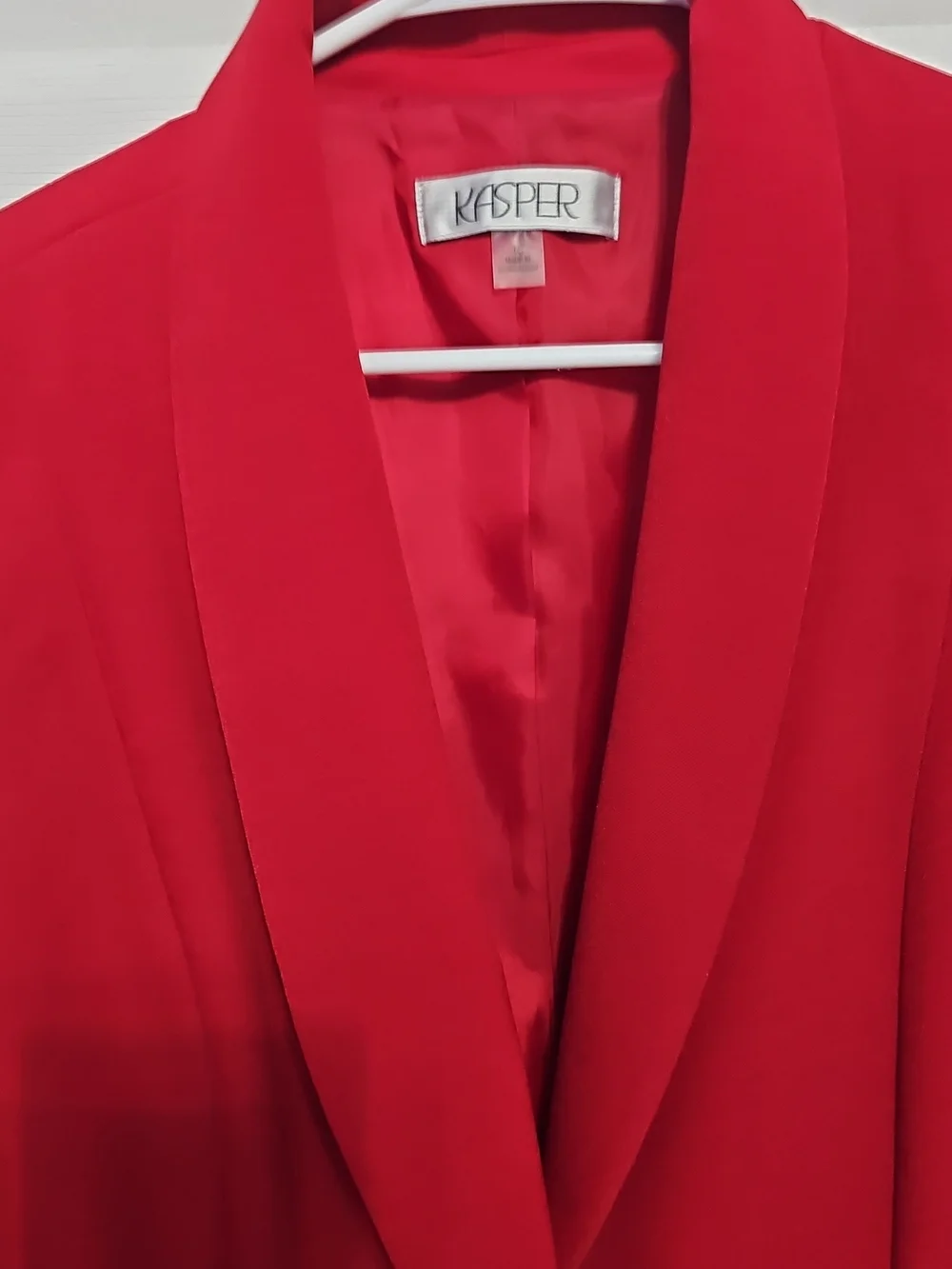 Kasper red blazer
