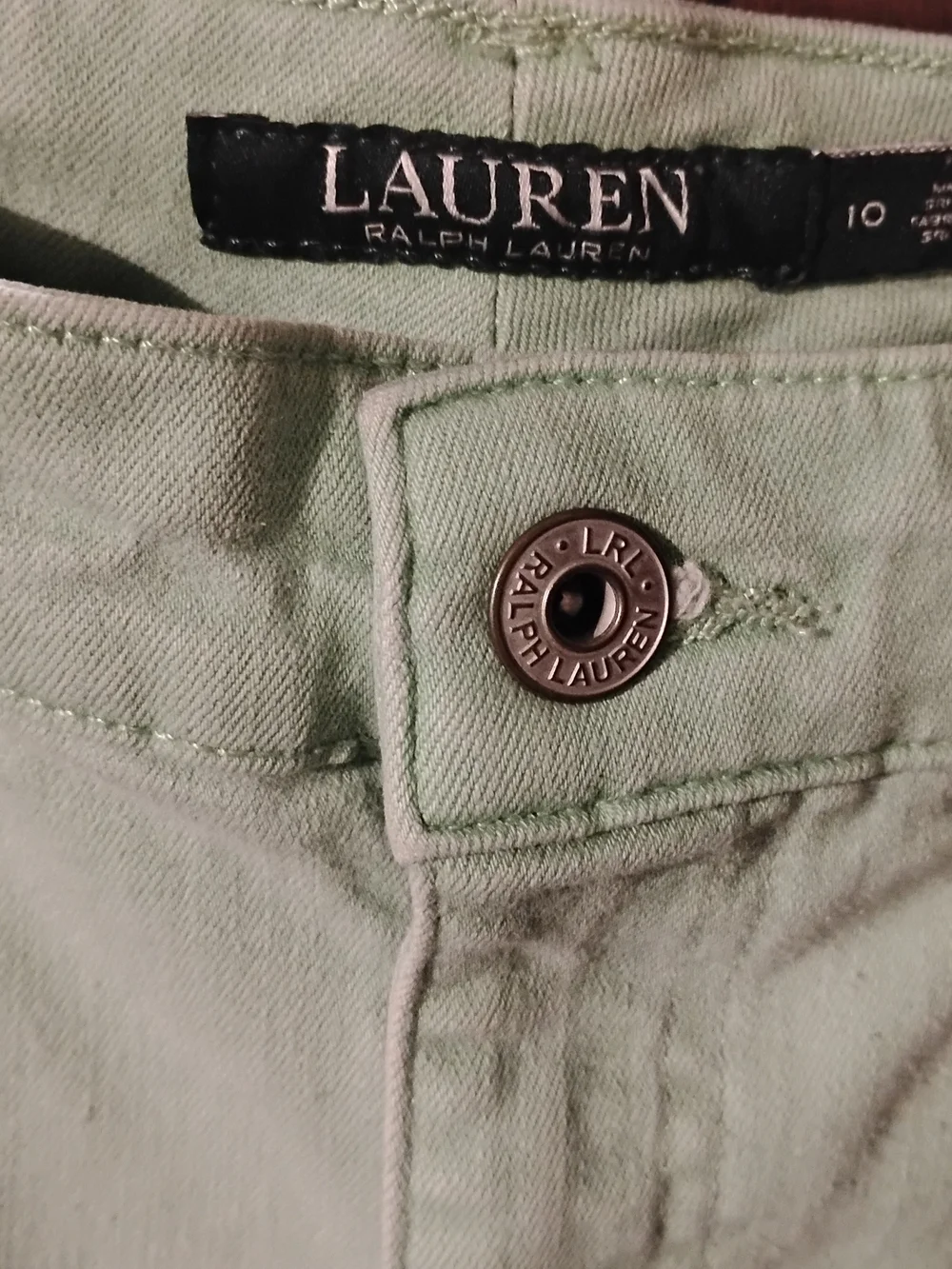 Ralph Lauren Light Mint High-Rise Jeans
