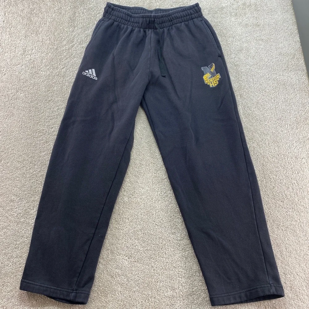 Adidas Sweatpants Mens‎ Black Size Medium Newton HS Logo Athletic Joggers