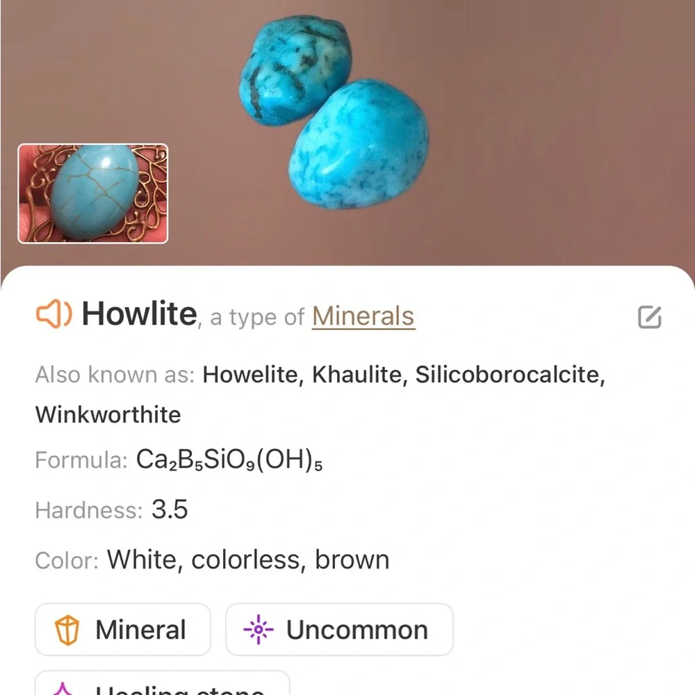 Hand Crafted handcrafted howlite