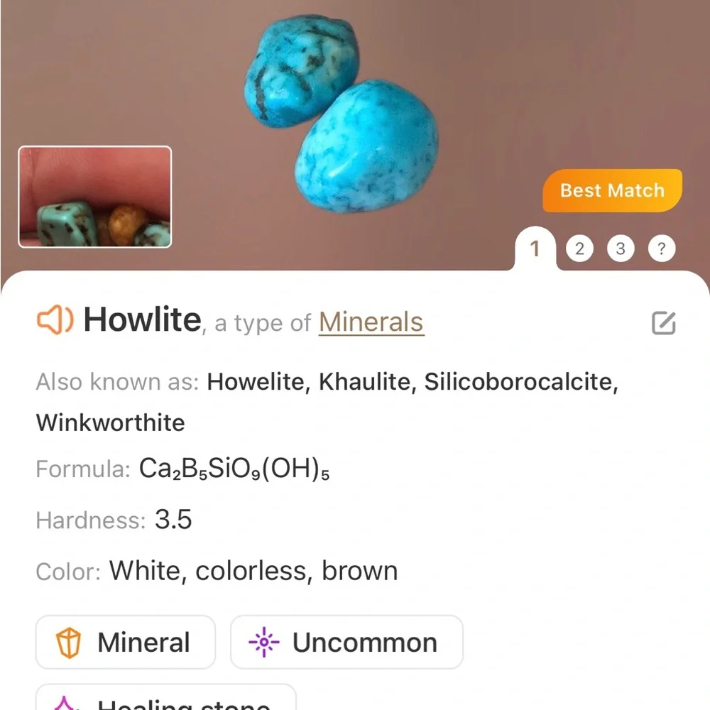 Hand Crafted handcrafted howlite