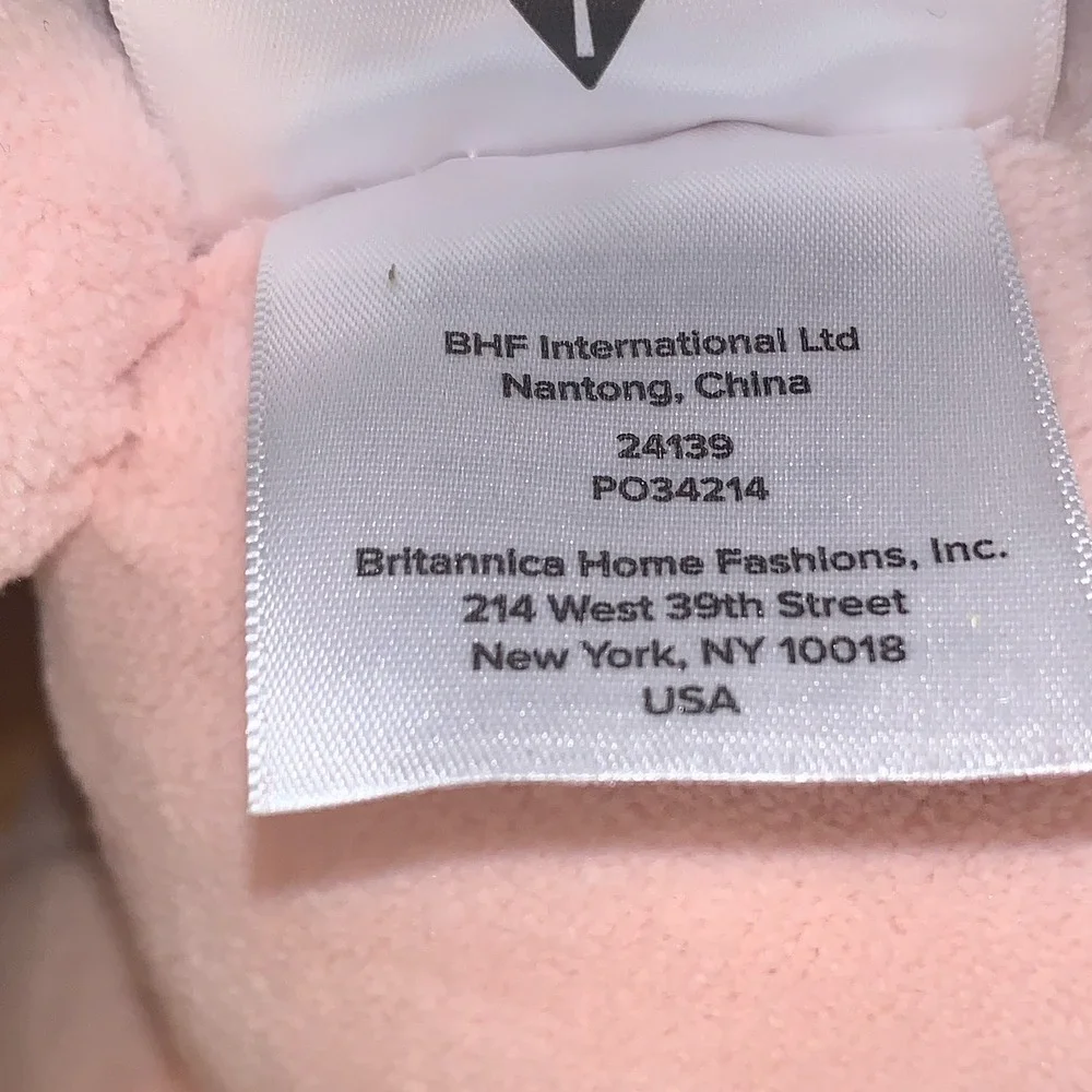 Laura Ashley Osian Sprig Bunny Toy Plaid  Plush in‎ Hedy Pink 8.5