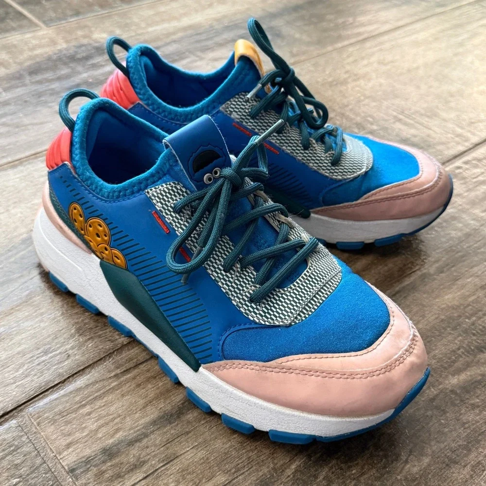 Puma x Sesame Street Kids RS-0 Cookie Monster Sneakers,‎ Blue Multi, 4.5M