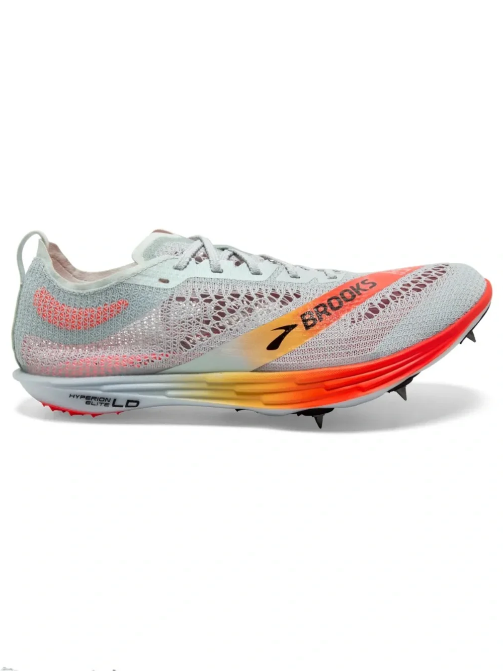 Brooks Hyperion Elite LD Track Spikes M8.5/W10 Light Gray Performance Running