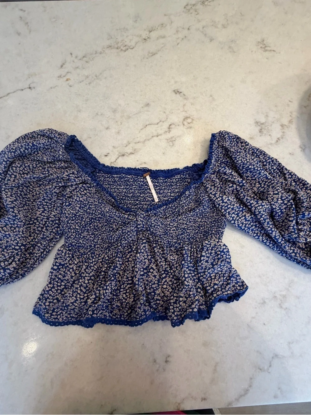 Free People cropped peasant