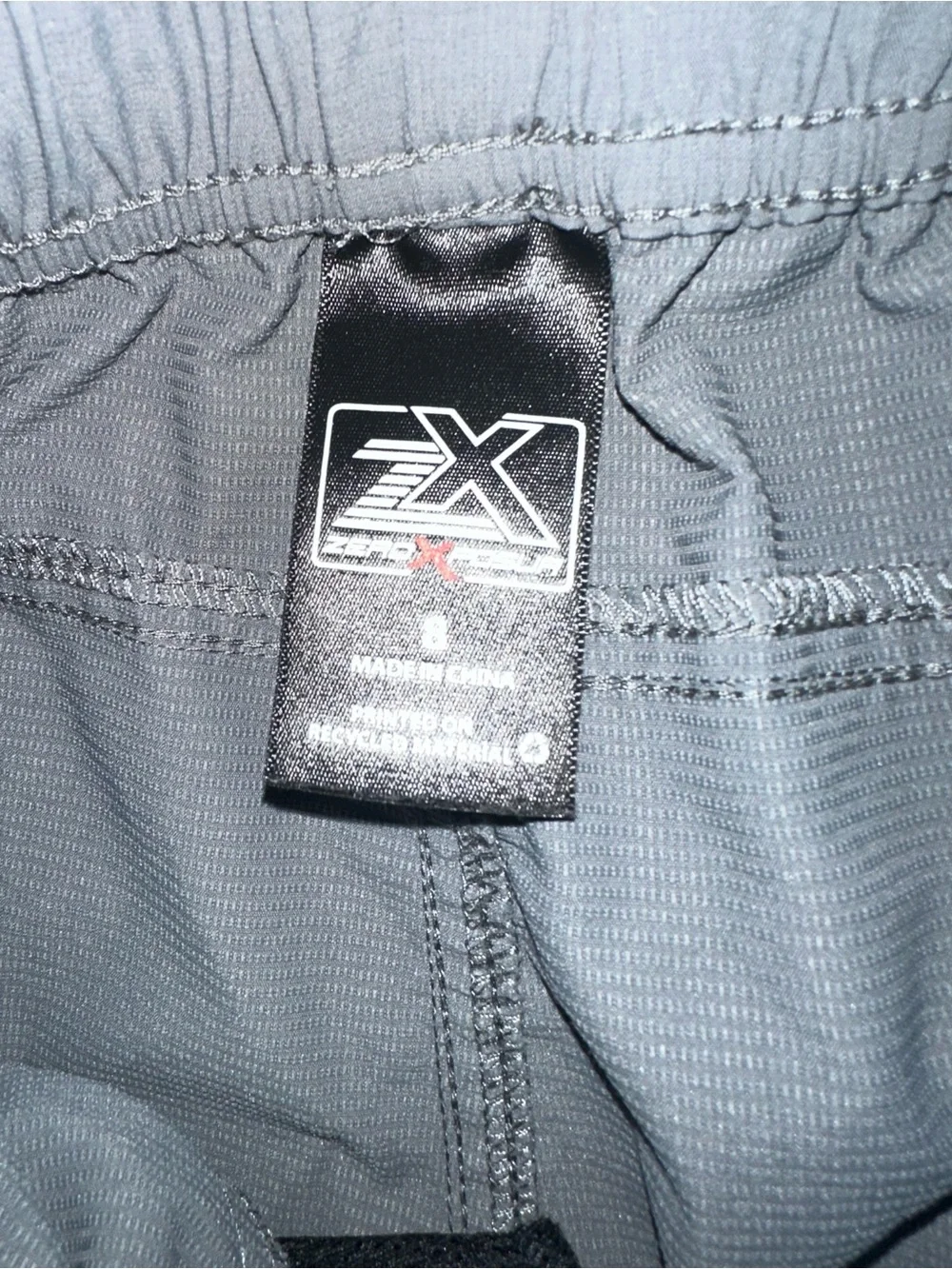 KIDS Gray Cargo Swim Shorts with Drawstring