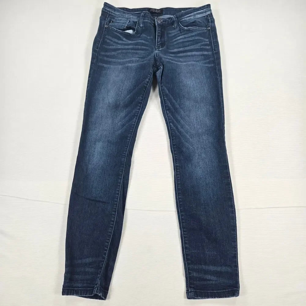 Judy Blue Mid Rise Stretch Casual Denim Skinny Fit‎ Jeans Women's Size 11/30