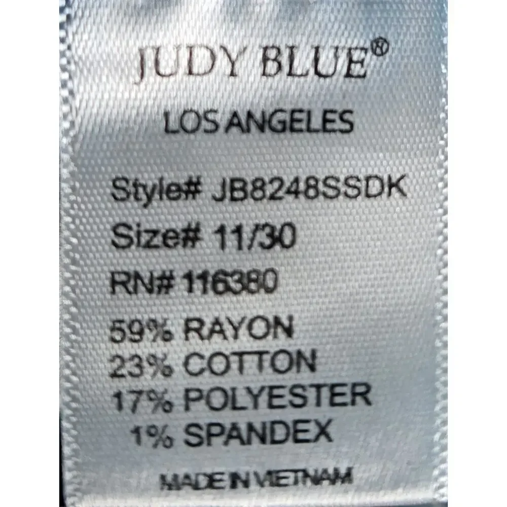 Judy Blue Mid Rise Stretch Casual Denim Skinny Fit‎ Jeans Women's Size 11/30