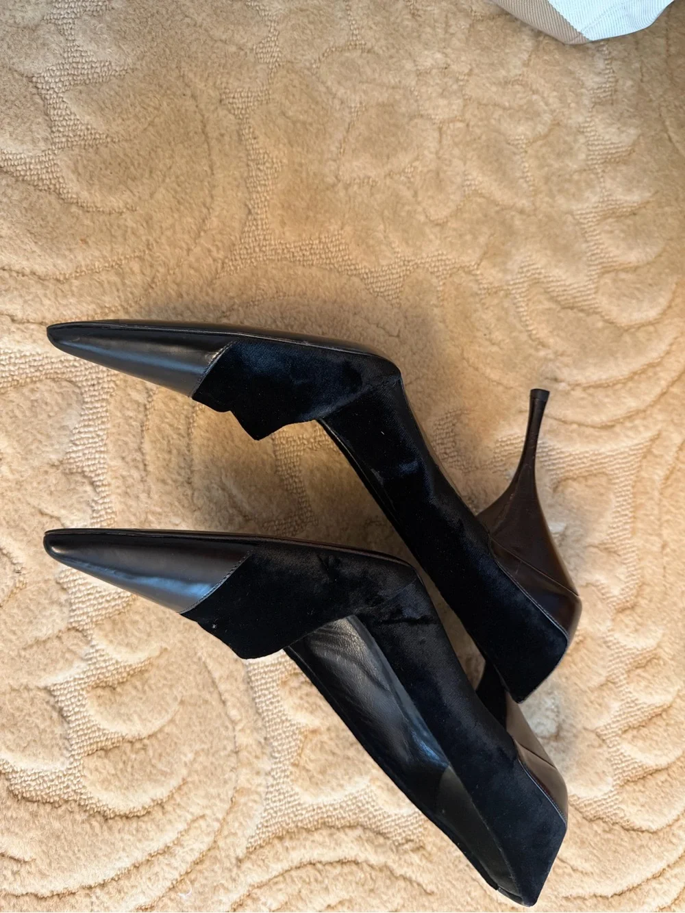 Prada sleek toe velvet
