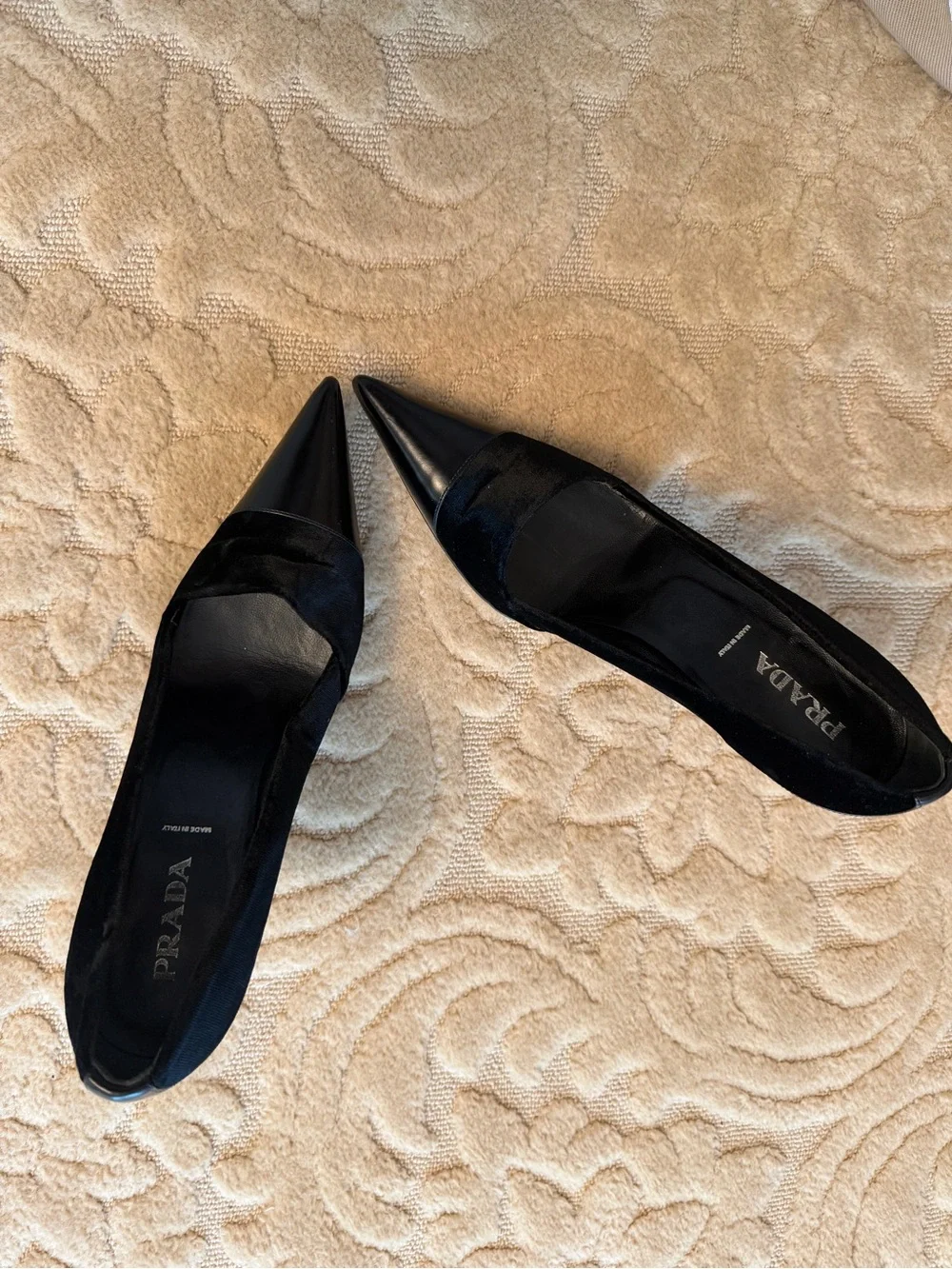 Prada head heel pointed