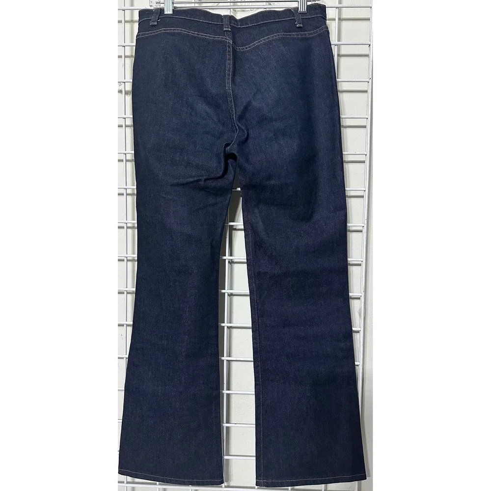 EUC J. Crew Dark‎ Wash Denim Jeans Bootcut Flared Leg Women's Size 8