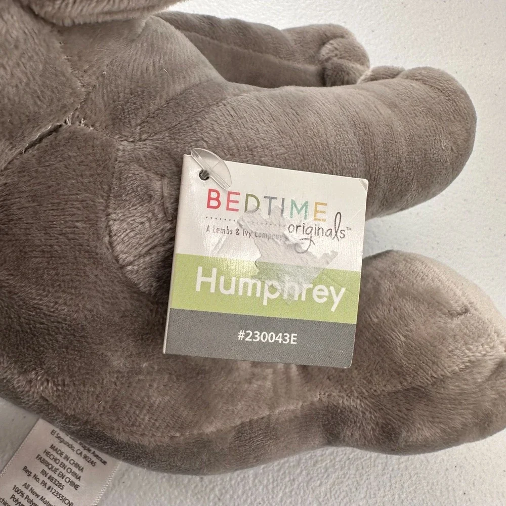 Bedtime Originals Humphrey‎ Elephant Plush Gray 9