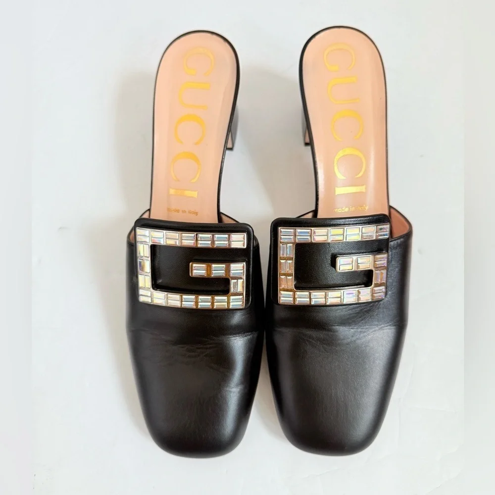 Gucci black leather