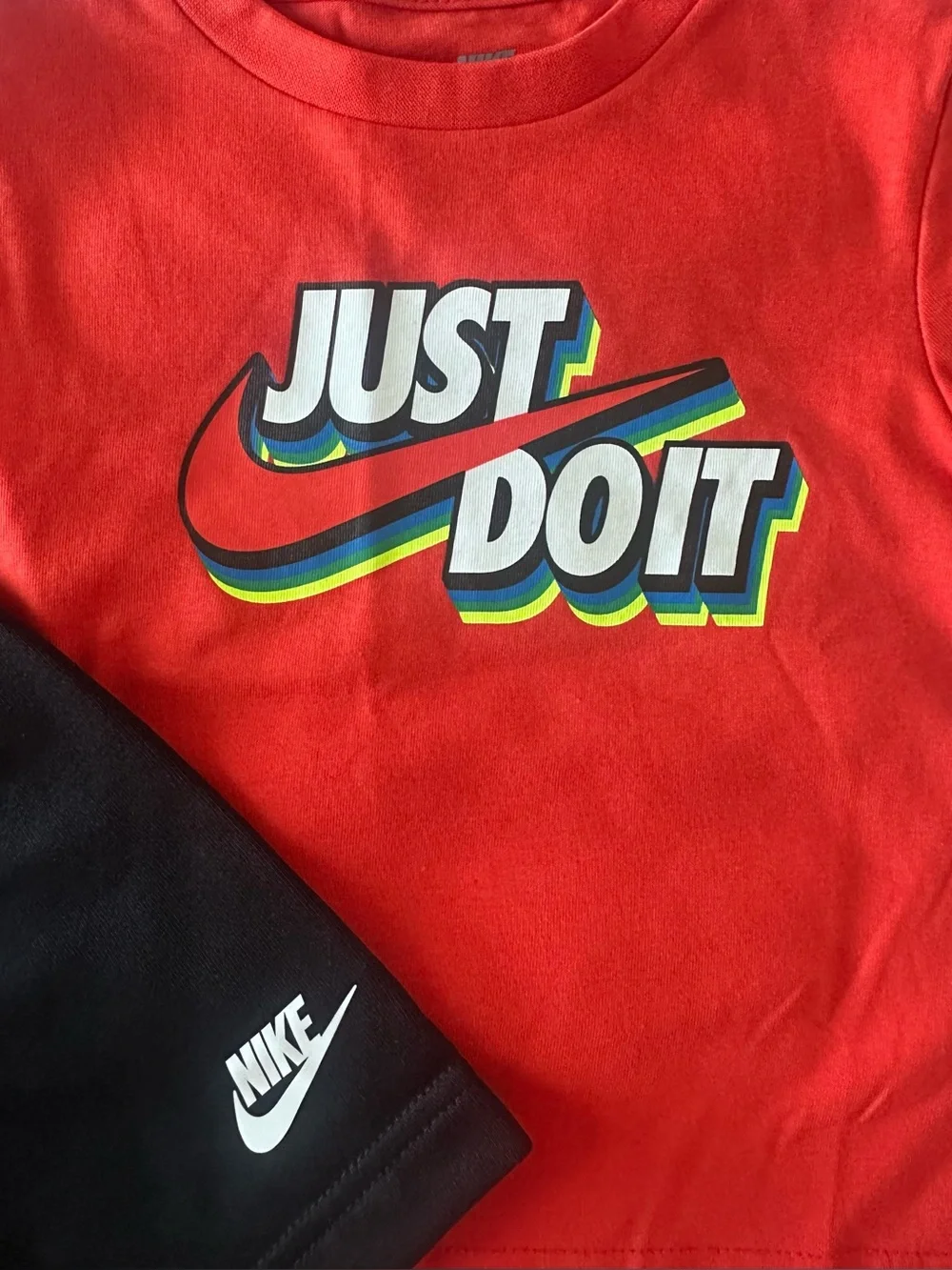 Boys Size 2T Nike 2 Piece Set NWT Shirt & Shorts Swoosh Logo Athletic Outfit