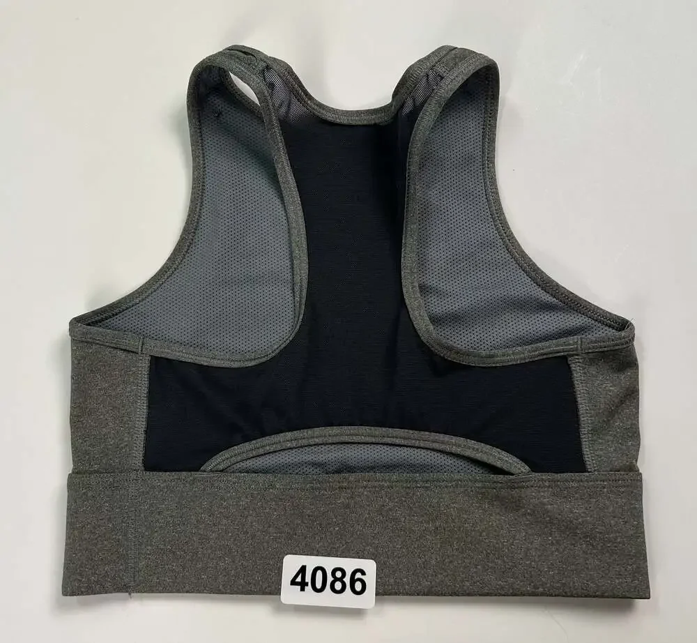 Nike Women's USAF Air Force Dri-FIT Racerback Sports Bra Tank Top Gray Small