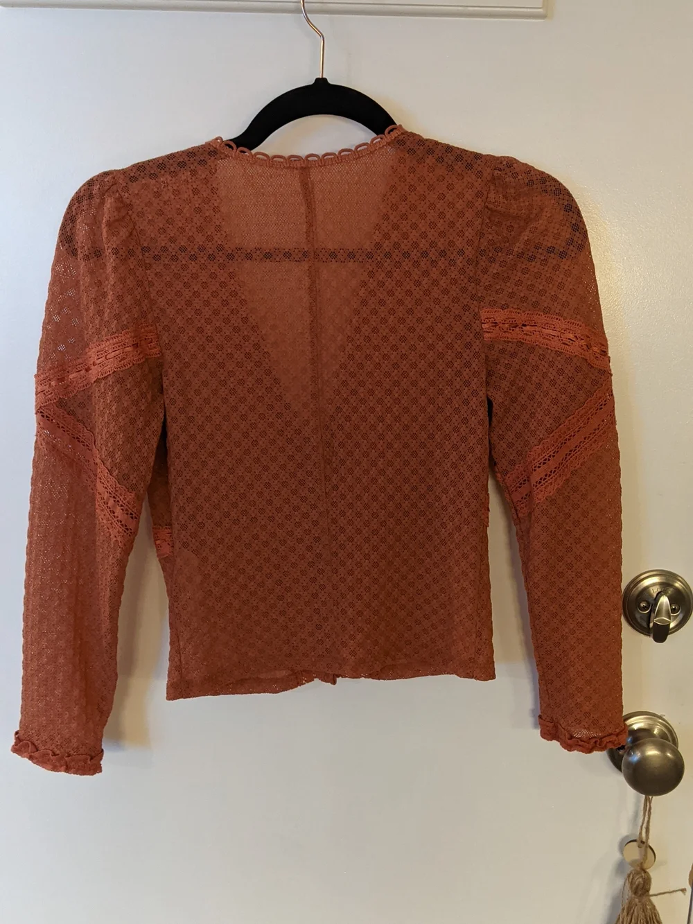 Free People scalloped rust your