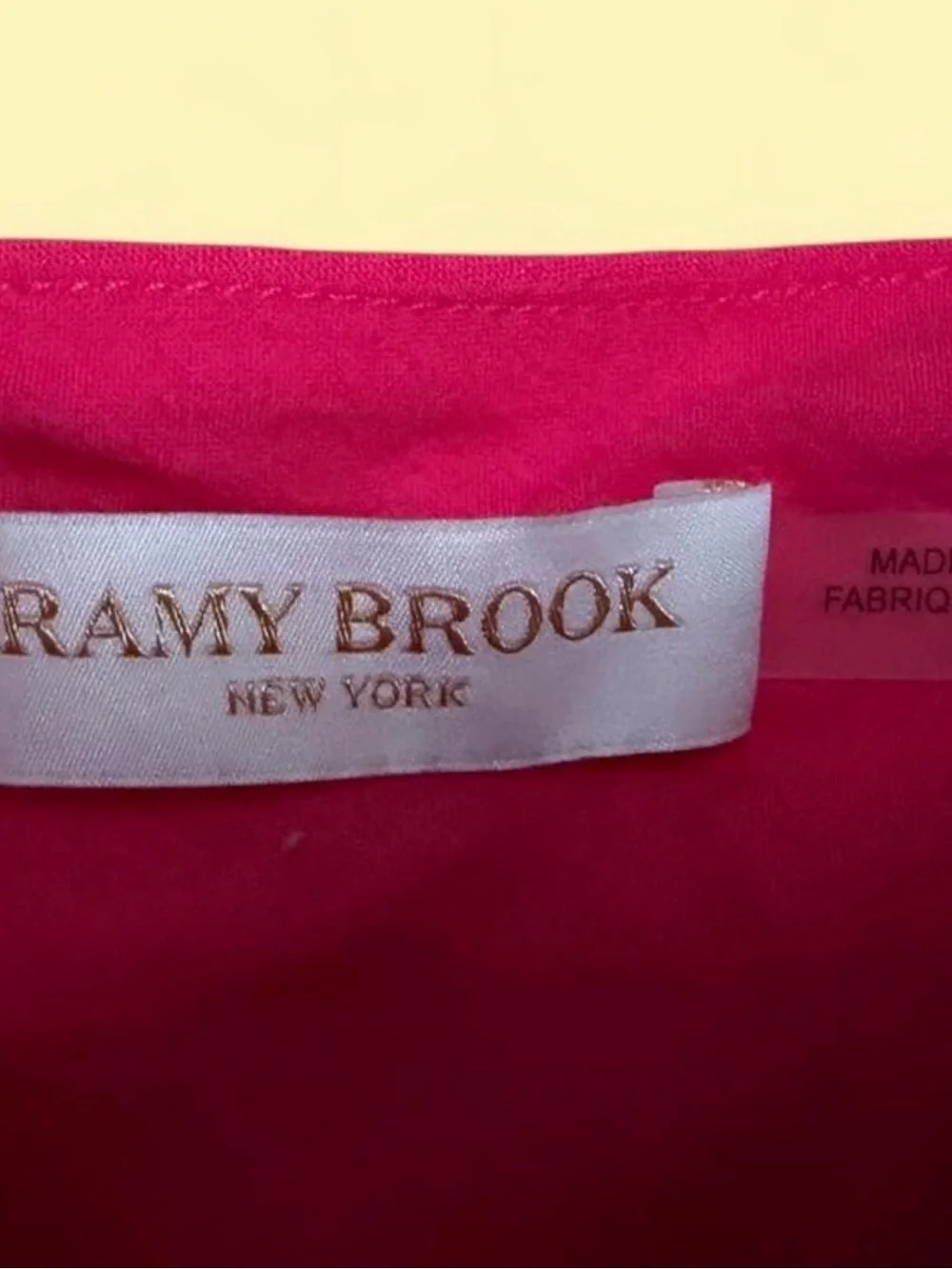Ramy Brook Hot Pink Ruffle-Strap Crop Top