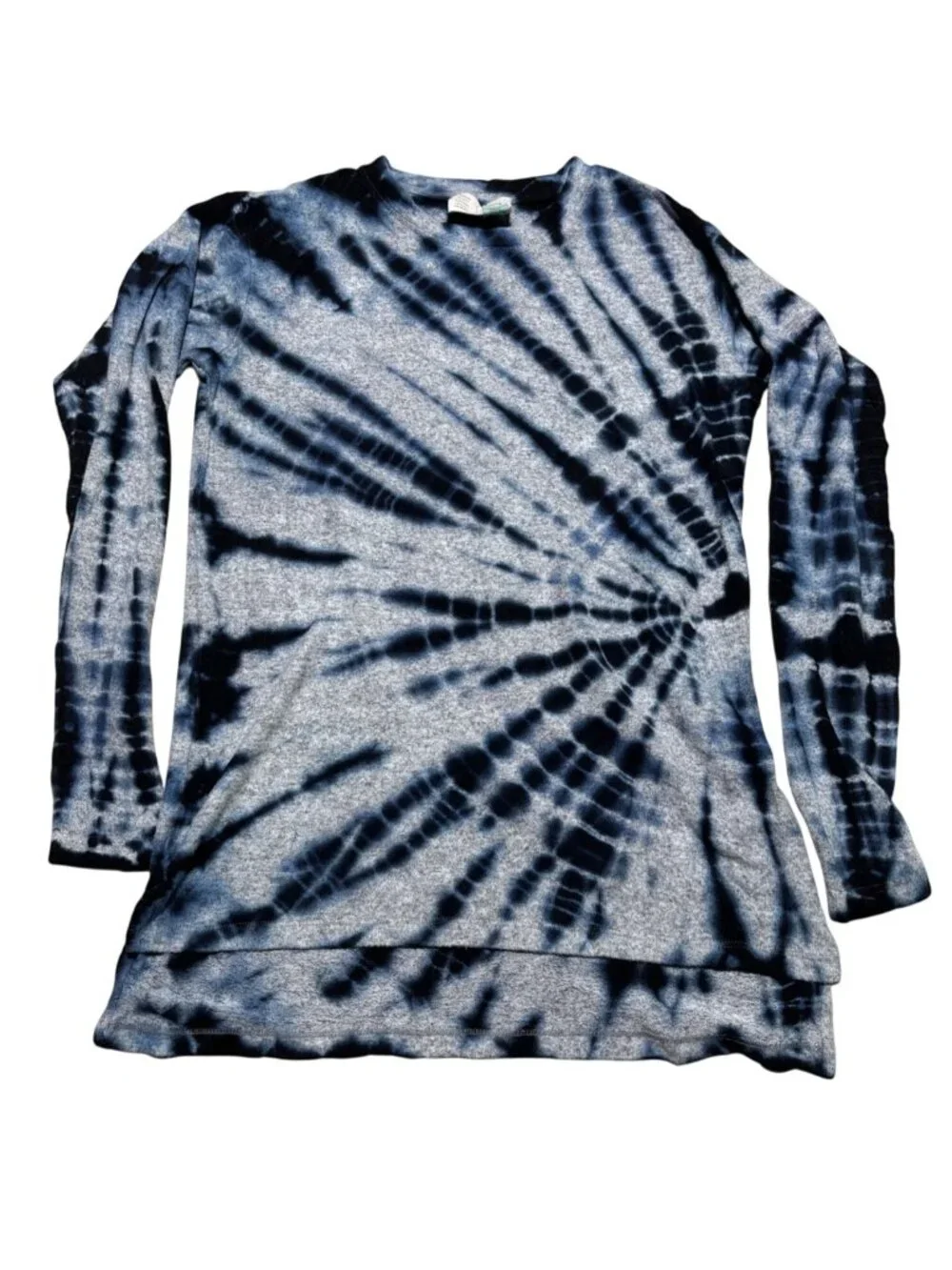 Saturday Sunday by Anthropologie Tie-Dye Long Sleeve Crewneck Top Womens XS
