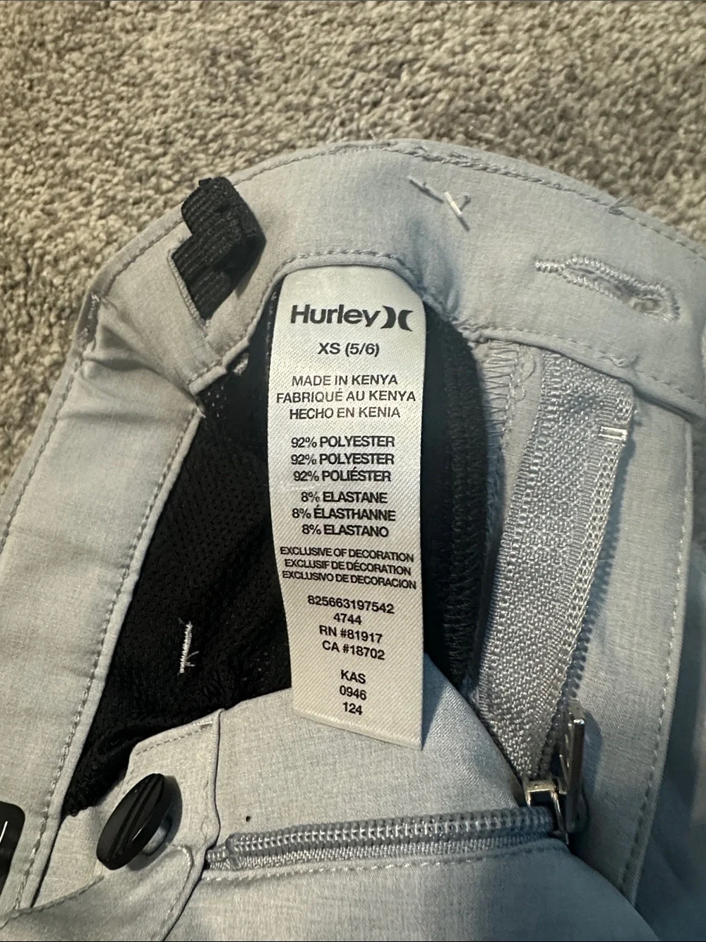 Hurley size flat casual