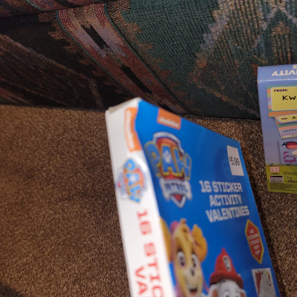 Paw Patrol and Bluey Sticker Activity Valentines Set