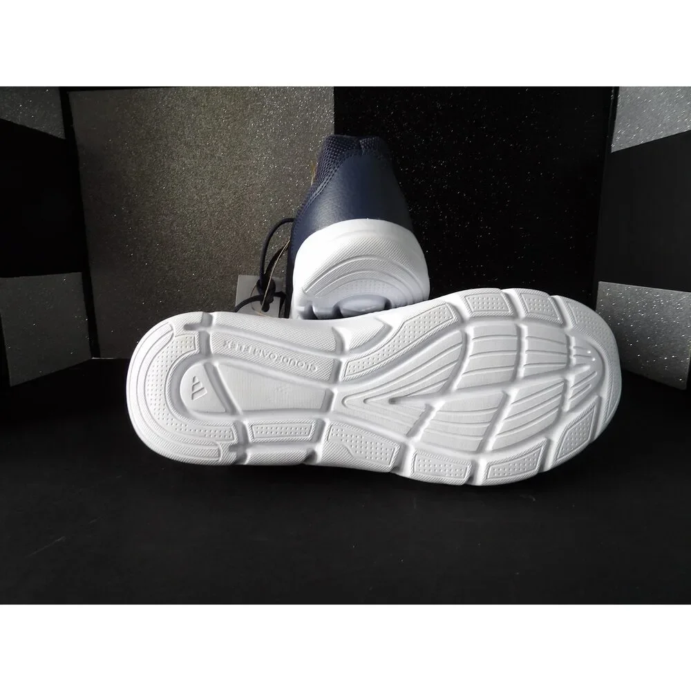 Adidas Cloudfoam Flex Running Shoes - Navy/White (Size US Men's 10)