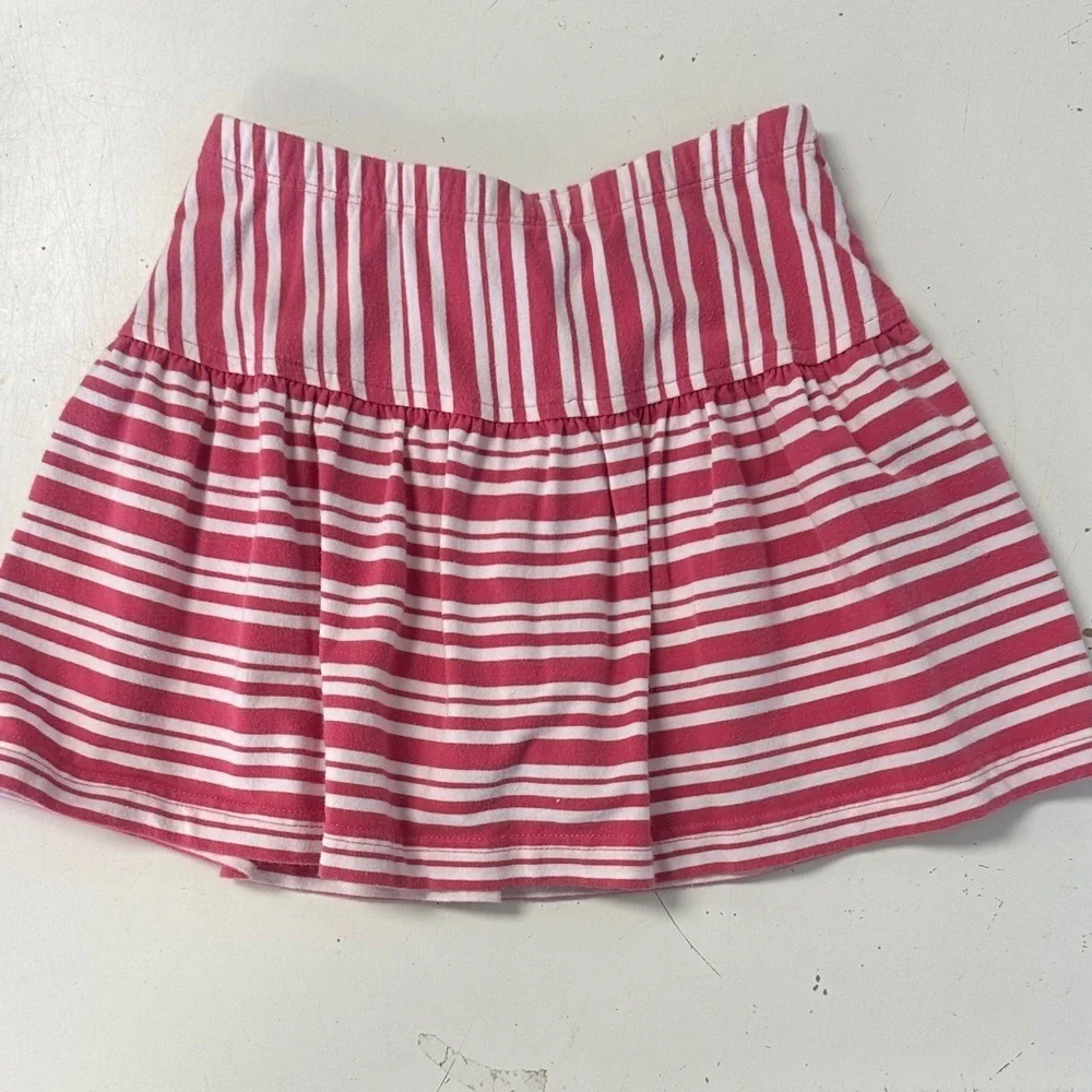 Hanna Andersson Striped Cotton Skort 110 4/5