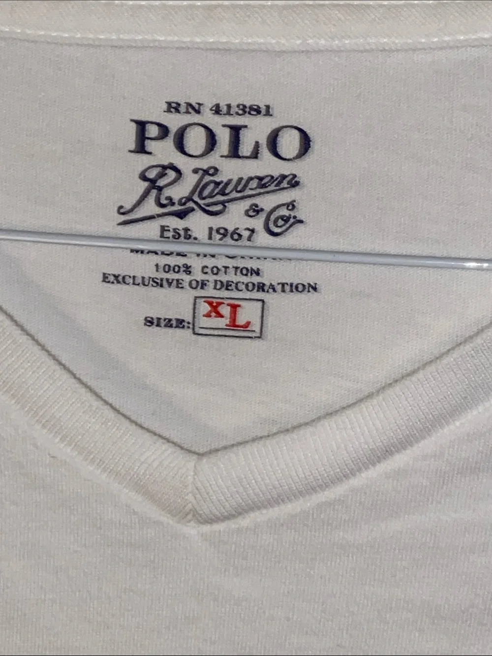 Polo Ralph Lauren clean white