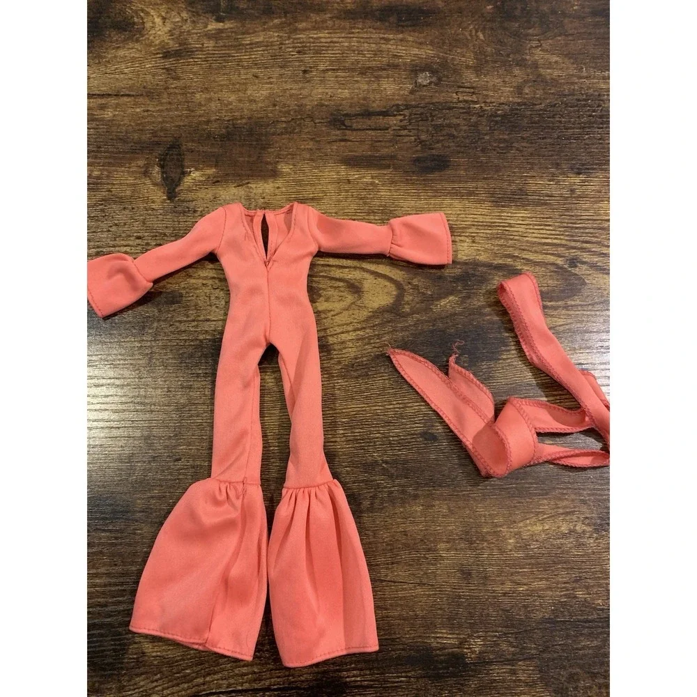 Mego Cher Doll Pink Jumpsuit Bell Bottom Bob Mackie Design