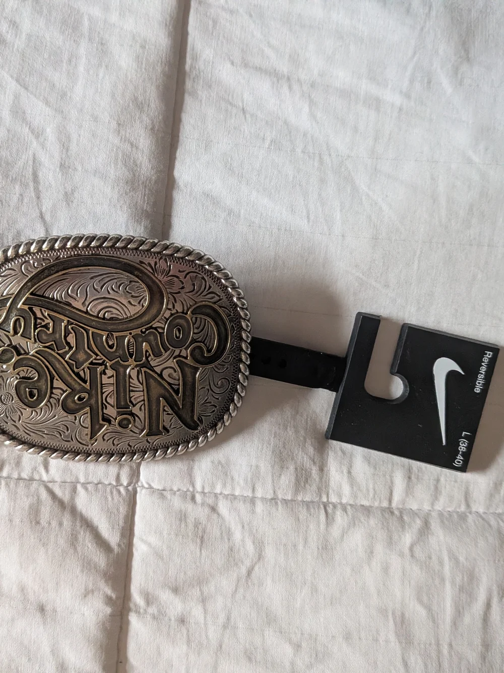 Nike branded leather