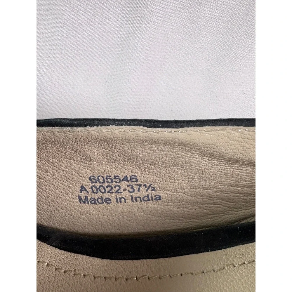 Boden Ines Tassel Loafers 37.5 US 6.5 Metallic Gold‎ Leather Flats Preppy Whimsy