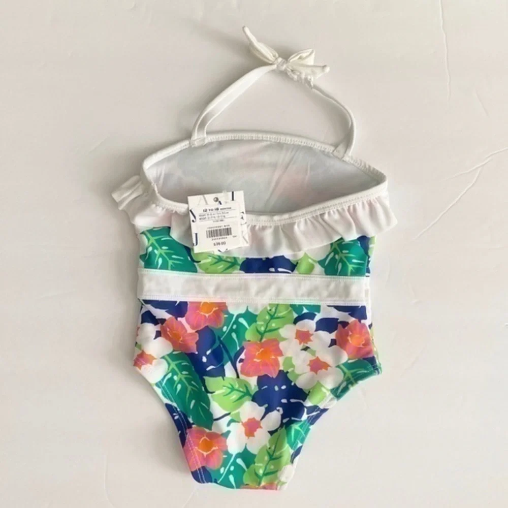 NWT Janie & Jack‎ Baby Girl Set of 2 Swimsuits Bundle 12-18 Months