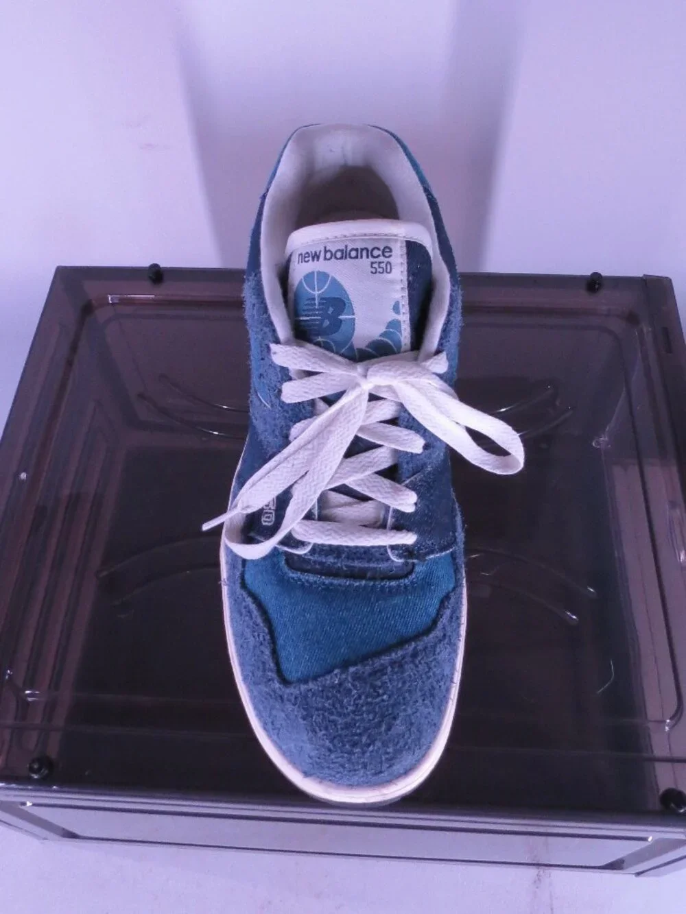 New Balance 550 Blue Suede Sneakers | Retro Low Top | US Women's Size 9
