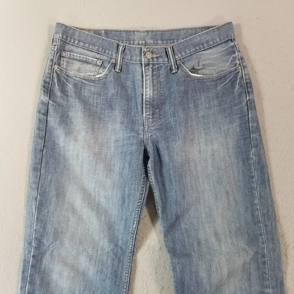 Levi's 514 jeans men's 34x30 regular fit straight blue denim pants retro