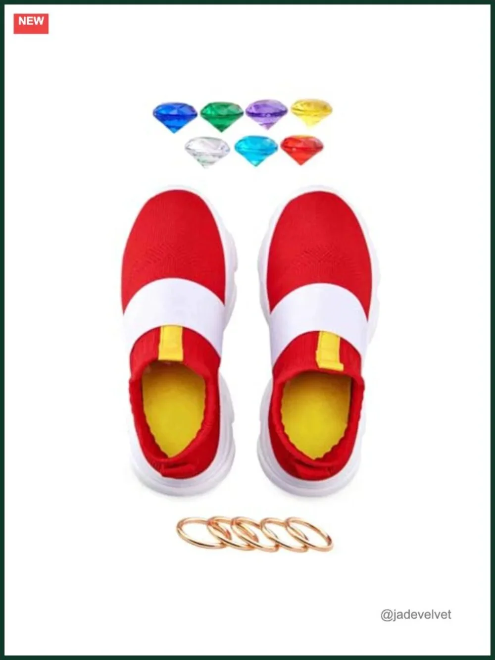 Kids Boys Girls Sneakers with Rings & Gems Running Walking