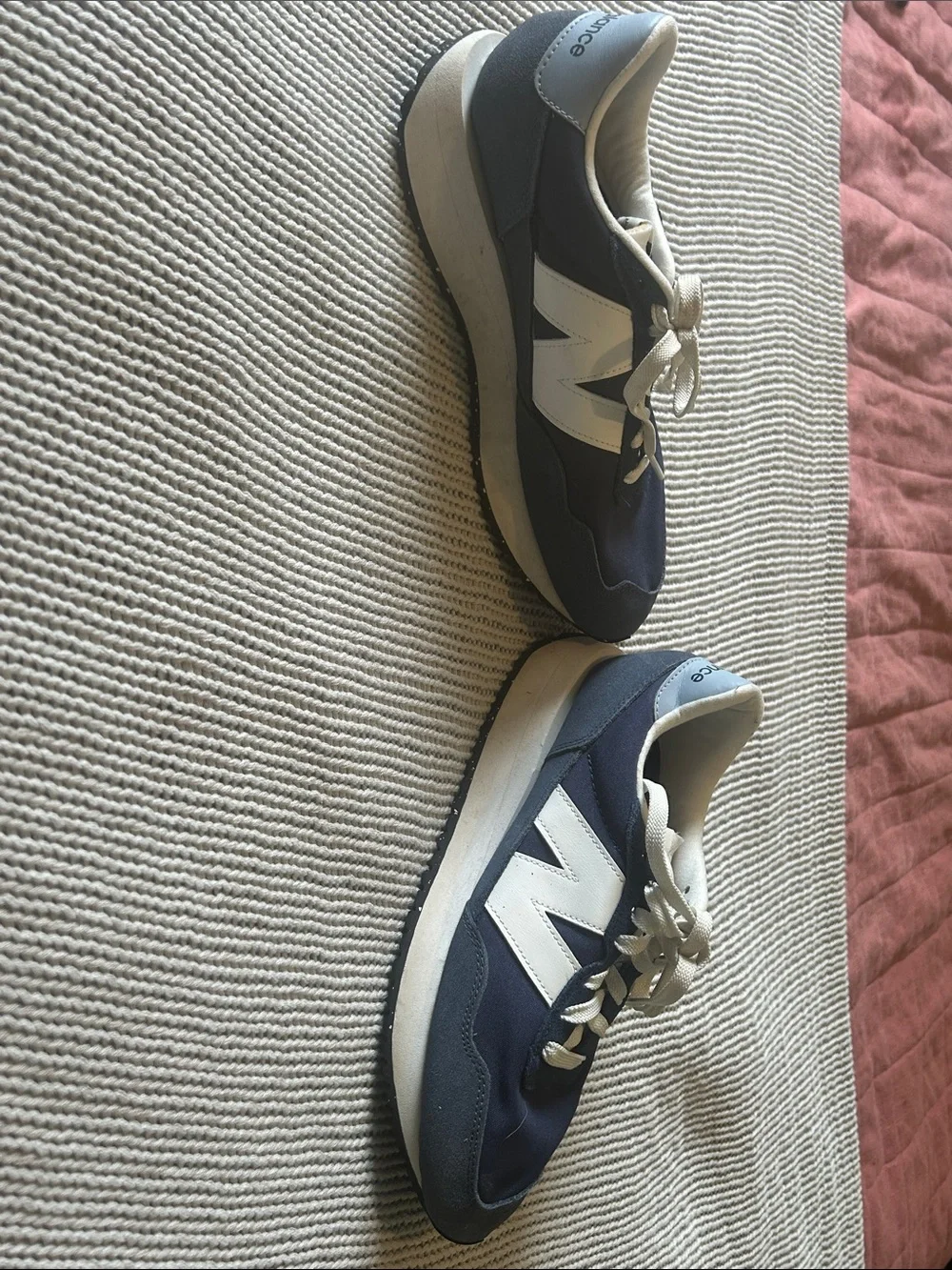 New Balance Navy, White & Gray Retro Runner Sneakers - Style 237