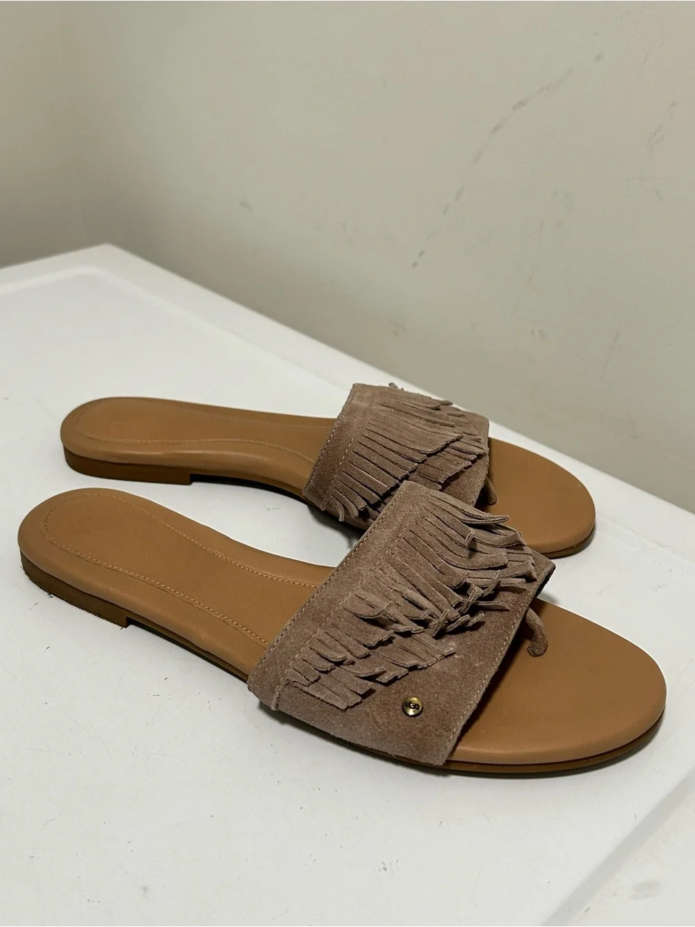 UGG suede fringe