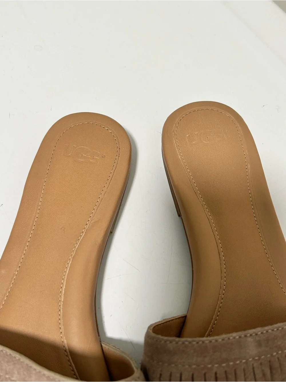 UGG suede fringe